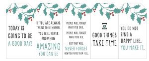 Christmas Messages - 5 message tags - Set 4
