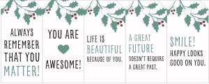Christmas Messages - 5 message tags - Set 2