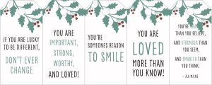 Christmas Messages - 5 message tags - Set 5