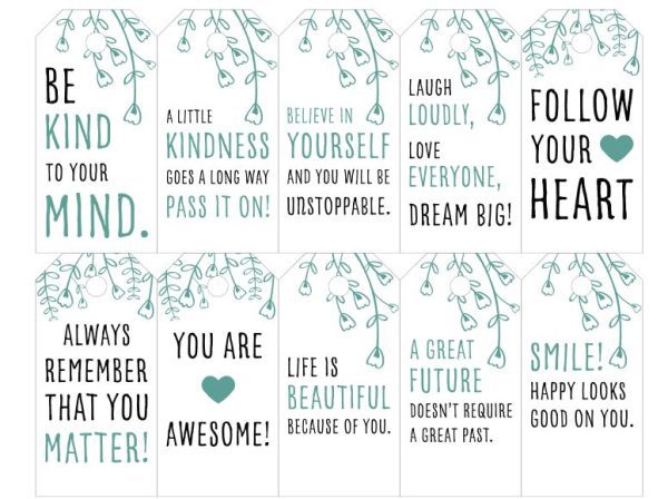Messages tags - 10 tags - Set 1