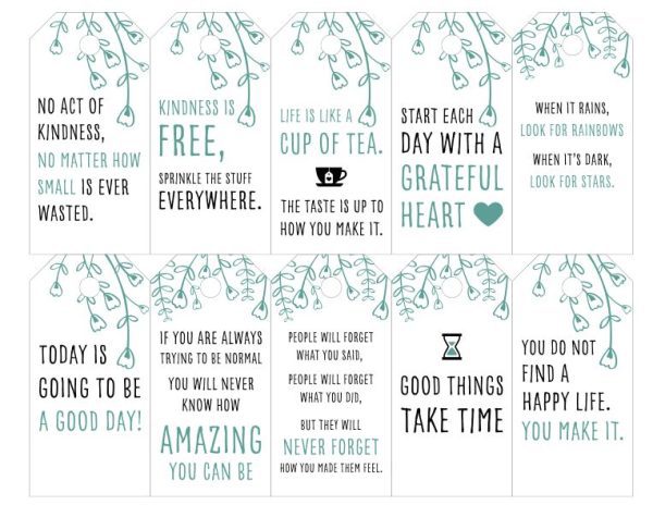 Messages tags - 10 tags - Set 2